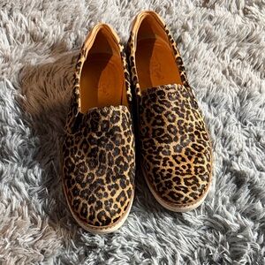 Sperry Leopard Print Slip-On Shoes